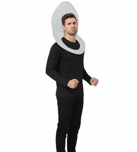 Yahenda Halloween Toilet Cosplay Costume Pullover Sponge Seat Cover White
