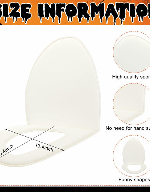 Load image into Gallery viewer, Yahenda Halloween Toilet Cosplay Costume Pullover Sponge Seat Cover White
