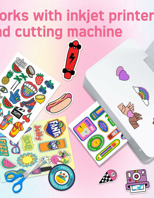 Load image into Gallery viewer, Hartwii Glossy Vinyl Sticker Paper 8.5x11in Letter Size 50 Sheets
