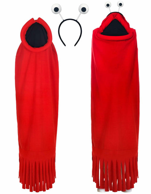 Load image into Gallery viewer, Breathffy Halloween Costume Set Red Cloak &amp; Big-Eyed Headband Unisex
