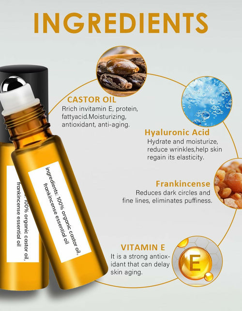 Load image into Gallery viewer, WEEMAY Eye Essence Castor &amp; Frankincense Oil Roller Ball 0.33oz 3 Pcs
