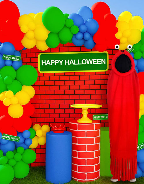 Load image into Gallery viewer, Breathffy Halloween Costume Set Red Cloak &amp; Big-Eyed Headband Unisex
