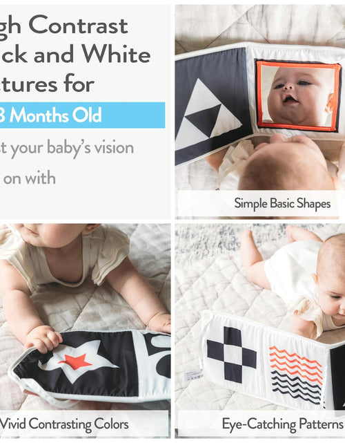 Load image into Gallery viewer, Spiggly High Contrast Baby Toys &amp; Books Black White 0-6 Months Infant
