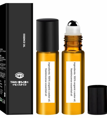 WEEMAY Eye Essence Castor & Frankincense Oil Roller Ball 0.33oz 3 Pcs