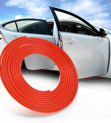 Car Door Protector Edge Guards 16FT Universal Rubber Seal U Shape Trim Red