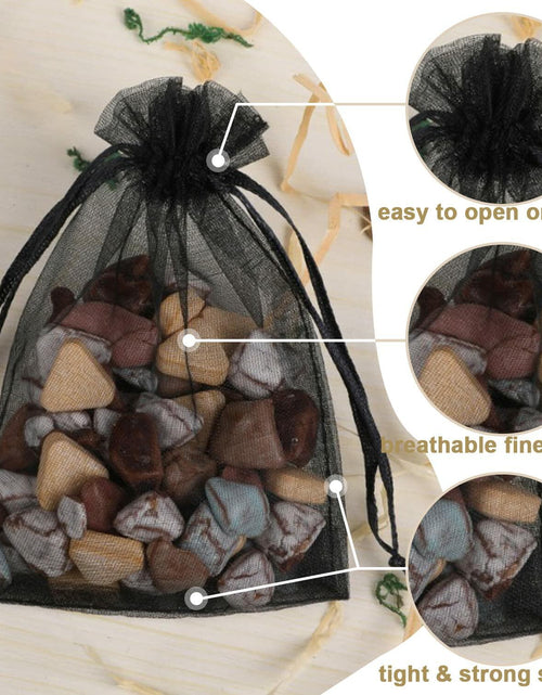 Load image into Gallery viewer, Ableme Deco Purple Organza Drawstring Bags 3x4 Inch 100 Pcs
