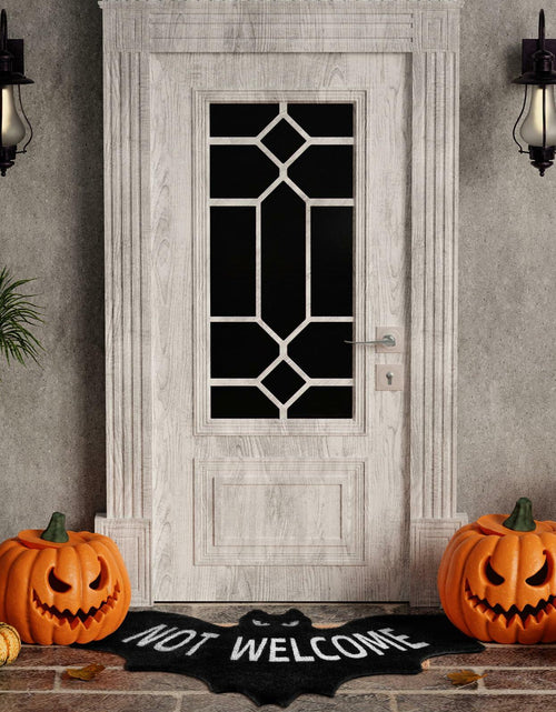 Load image into Gallery viewer, Drydiet Halloween Unwelcome Bat Door Mat 20x40 Large Black Coco Coir
