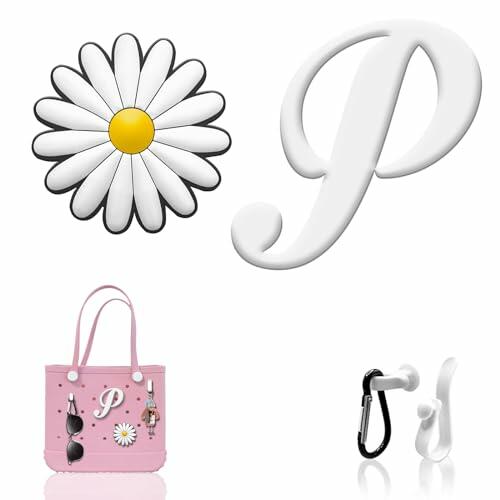 Load image into Gallery viewer, MISHANIER 4 Pcs Alphabet Silicone Charms for Bogg Bag Accessories P Color
