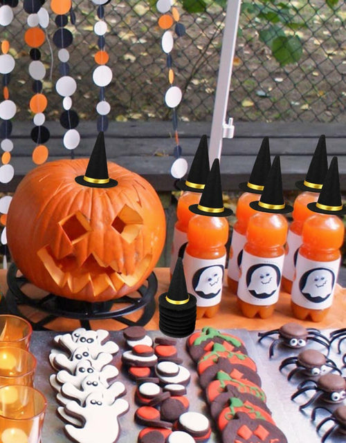 Load image into Gallery viewer, BESTOYARD 48 Pcs Halloween Mini Witch Hats Black Felt Party Favors Decor

