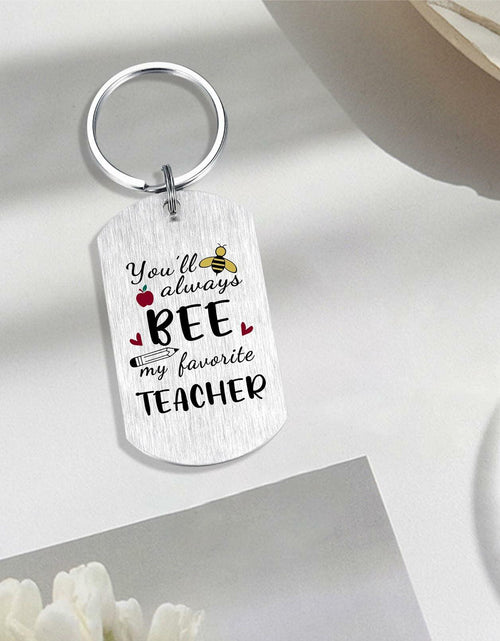 Load image into Gallery viewer, Alotozo Teacher Appreciation Laser Engraved Keychain Bulk Thank You Gifts Small
