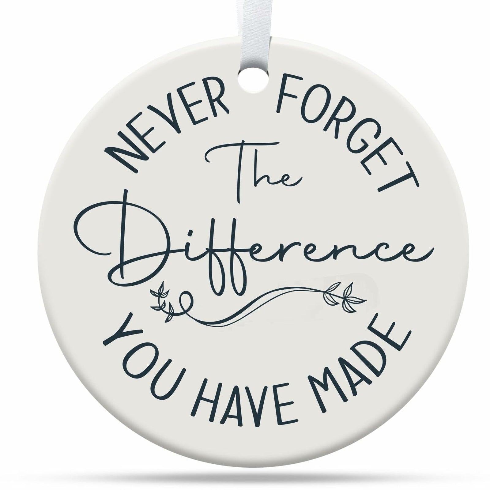 TinhCD Store Thank You Nurse Gift Ceramic Christmas Ornament Elegant