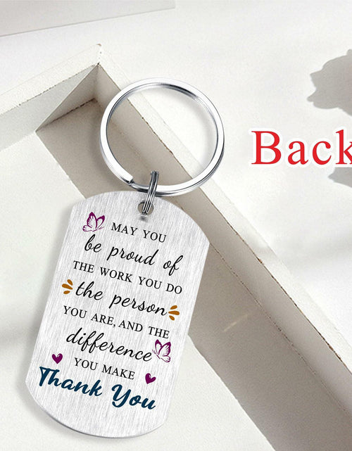 Load image into Gallery viewer, Alotozo Teacher Appreciation Laser Engraved Keychain Bulk Thank You Gifts Small
