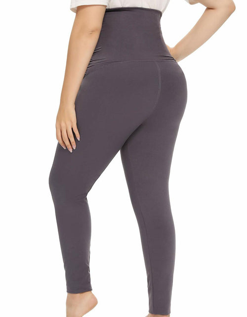 Load image into Gallery viewer, TOUCH LOOM Maternity Leggings High Waist Full Length Pants 2Gray Size XXL
