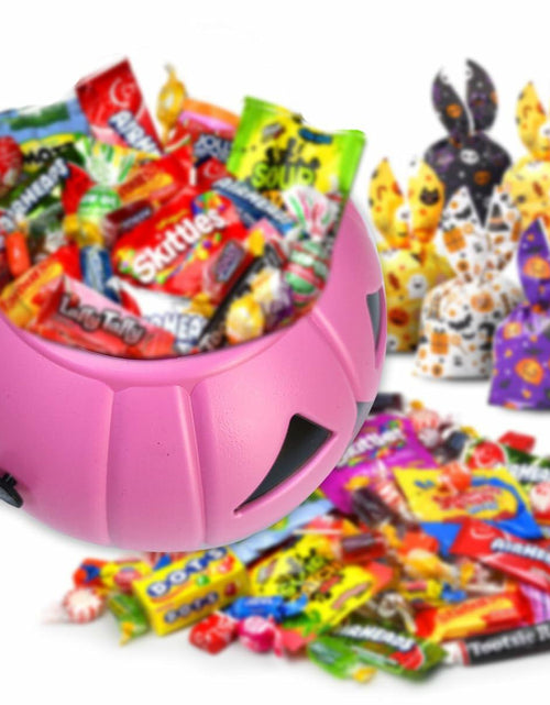 Load image into Gallery viewer, DQFAQYY Pink Pumpkin Bucket 7" Halloween Plastic Candy Bowl 7x7x5.5in
