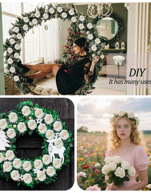 Load image into Gallery viewer, EIGHTOWN DIY Artificial Flowers Indoor 25 Pieces Pink Soap Material
