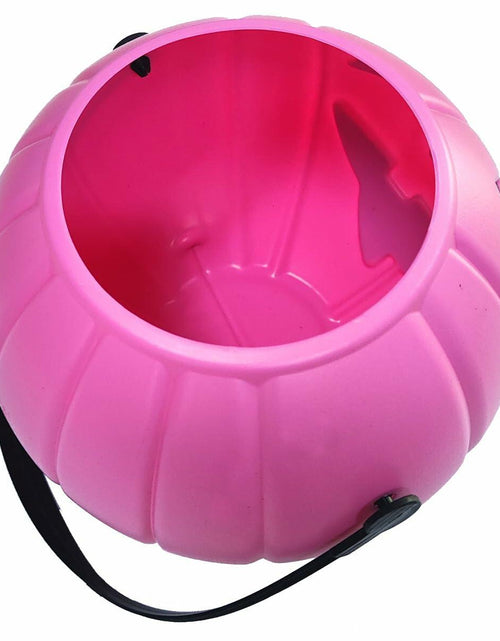 Load image into Gallery viewer, DQFAQYY Pink Pumpkin Bucket 7" Halloween Plastic Candy Bowl 7x7x5.5in
