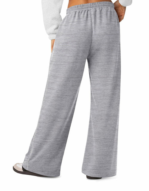 Load image into Gallery viewer, NIMIN Women's Wide Leg Sweatpants High Waisted Baggy Pockets Light Grey XL
