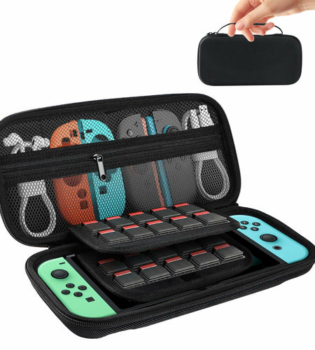 Turquvix Slim Hard Carrying Case for Nintendo Switch 2 Model 2025 Black EVA