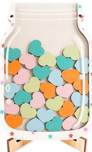 Load image into Gallery viewer, Goodangie00 Magnetic Reward Jar Classroom Board Kids Potty Training Wood Love
