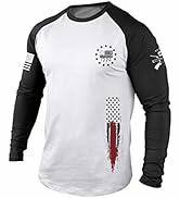 Load image into Gallery viewer, H HYFOL Men's 1776 Independence Day USA Flag Long Sleeve Tee White Size 4XL
