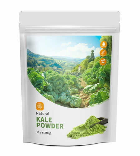 Hudetex Kale Powder 100% Pure Green Juice 12oz Vegan Dietary Fiber