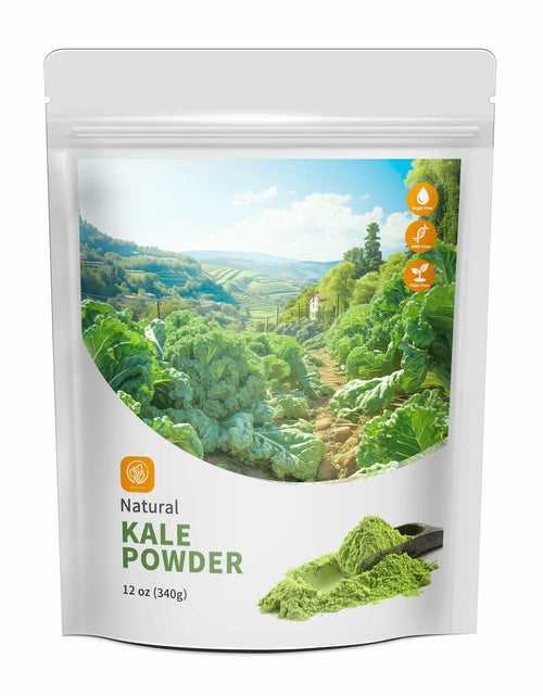 Load image into Gallery viewer, Hudetex Kale Powder 100% Pure Green Juice 12oz Vegan Dietary Fiber
