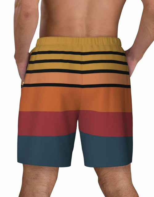 Load image into Gallery viewer, SolAzul Men's Quick Dry Swimming Trunks Board Shorts Blue Size L
