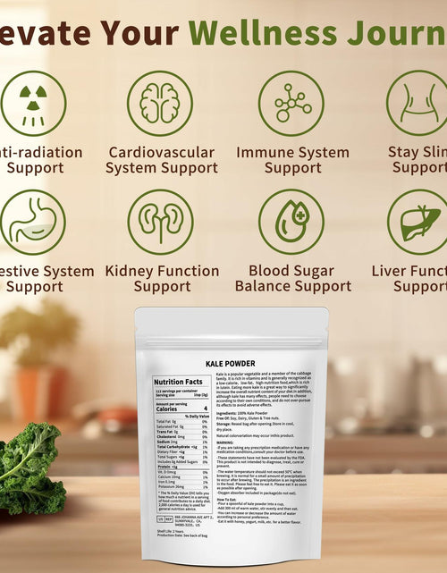 Load image into Gallery viewer, Hudetex Kale Powder 100% Pure Green Juice 12oz Vegan Dietary Fiber
