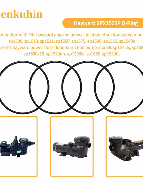 Load image into Gallery viewer, Denkuhin SPX1500P Lid Strainer O-Ring for Hayward Power-Flo Pumps 4 PCS
