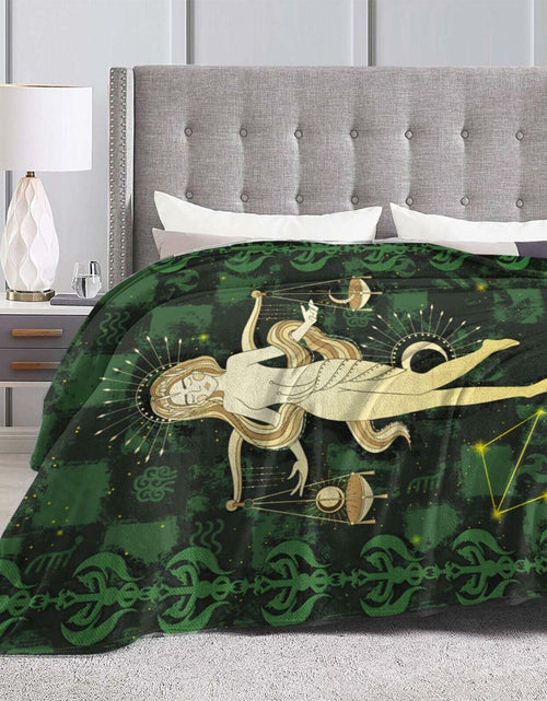 Load image into Gallery viewer, Aswuihz Libra Constellation Flannel Throw Blanket 60x50 Fuzzy Cozy
