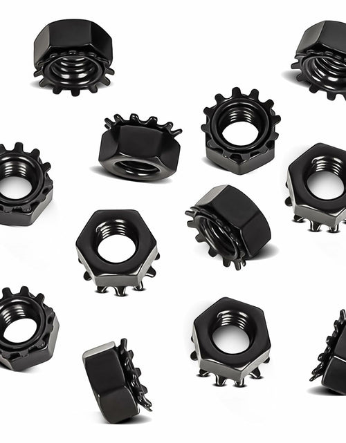 Load image into Gallery viewer, MewuDecor M8-1.25 Keps Lock Nut 304 Stainless Steel Black Finish 25 PCS
