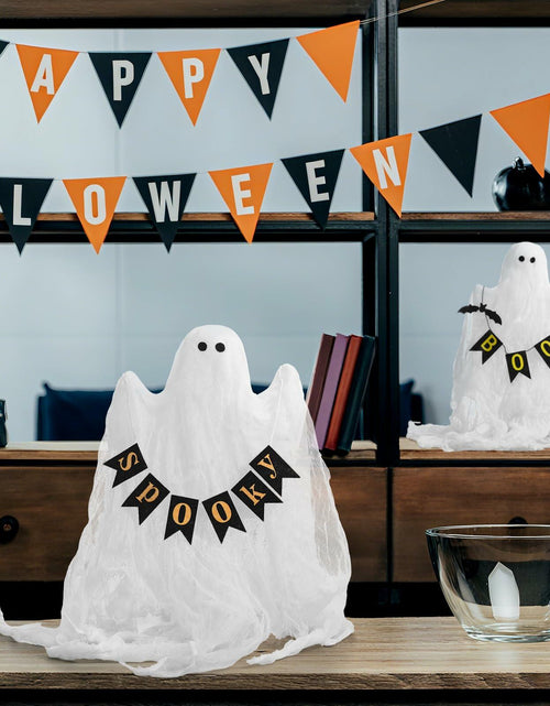 Load image into Gallery viewer, Janinka 2 Pcs Mesh Halloween Ghost Decorations Spooky White Centerpiece
