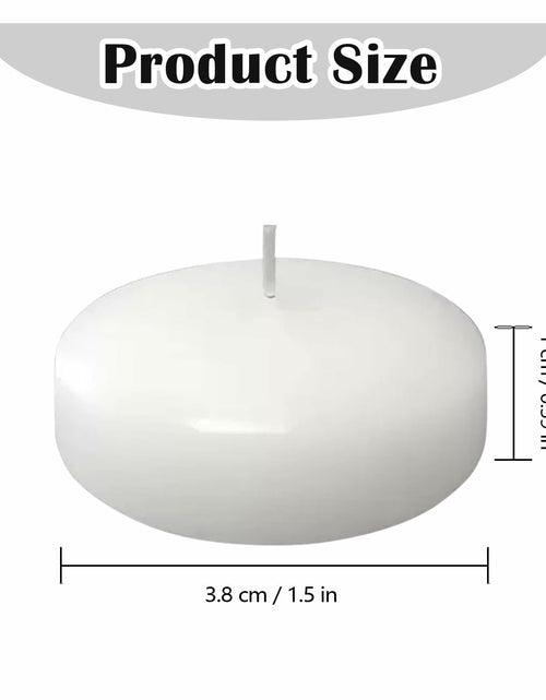 Load image into Gallery viewer, JEQUD 20 Pcs Floating Candles 1.5 Inch Unscented White Warm Tealights

