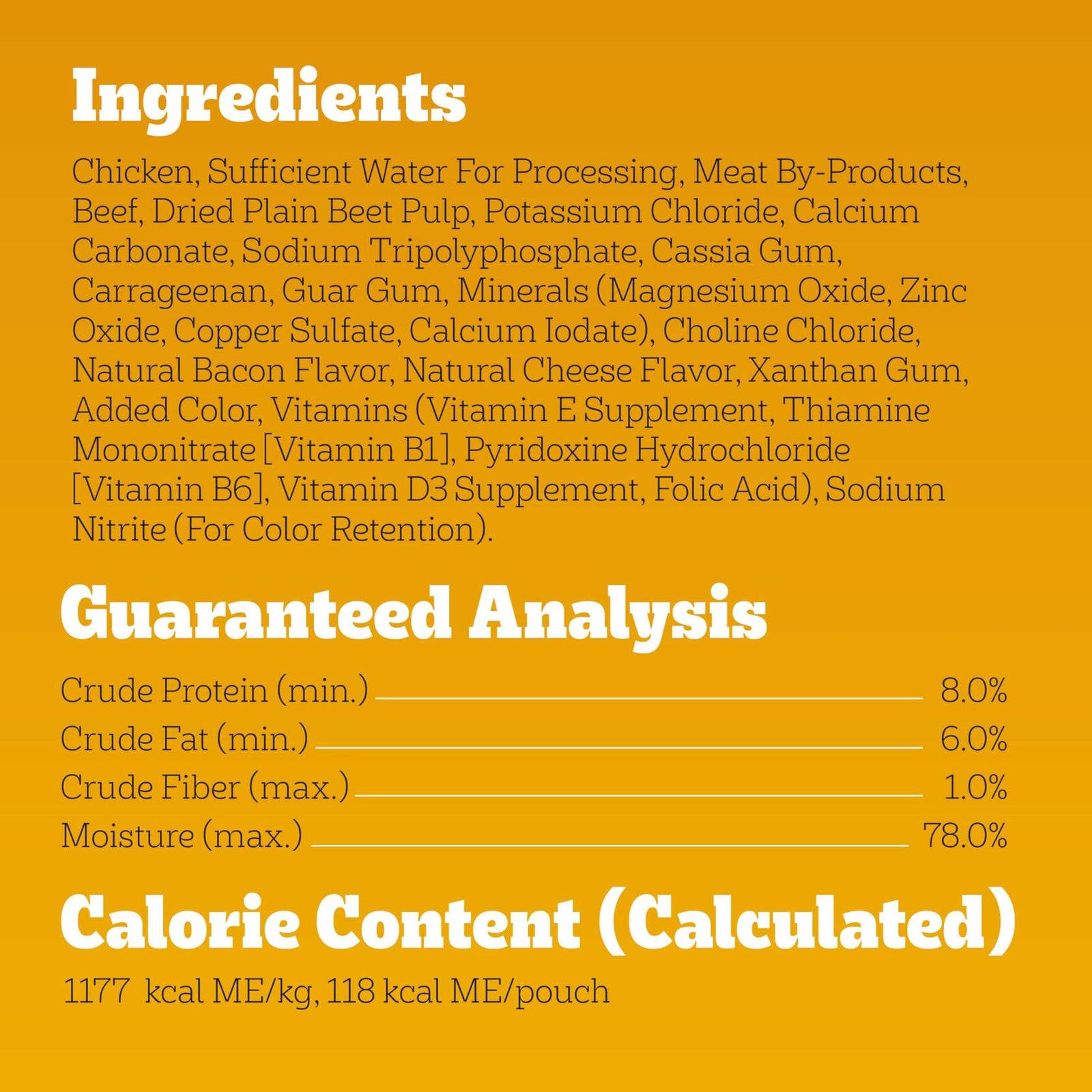 BestBy11/25 Pedigree Adult Soft Wet Dog Food Beef Bacon Cheese 3.5oz 16-Count