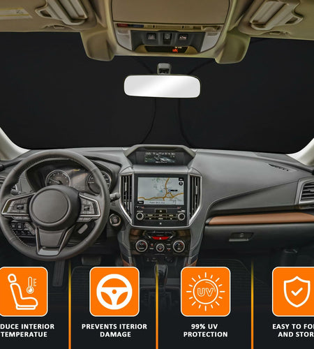 D-Lumina Windshield Sun Shade Subaru Forester 2019-2024 Foldable UV Blocker