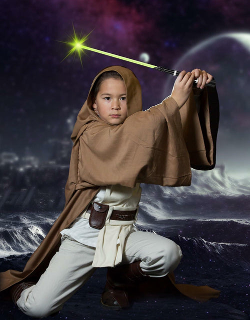 Load image into Gallery viewer, KingVows Light Up Magic Wizard Wand 14.3" Rechargeable Green Cosplay
