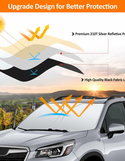 Load image into Gallery viewer, D-Lumina Windshield Sun Shade Subaru Forester 2019-2024 Foldable UV Blocker
