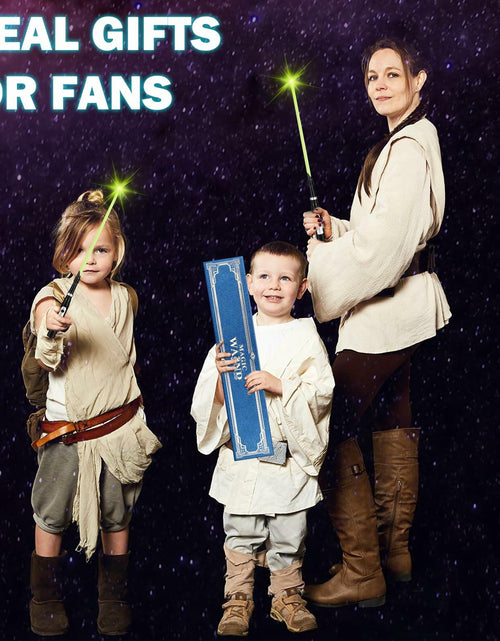 Load image into Gallery viewer, KingVows Light Up Magic Wizard Wand 14.3" Rechargeable Green Cosplay
