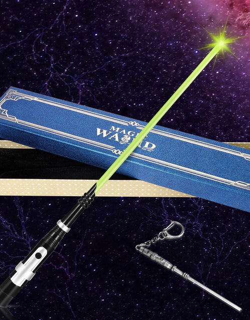 Load image into Gallery viewer, KingVows Light Up Magic Wizard Wand 14.3" Rechargeable Green Cosplay
