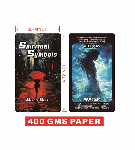 ZHQGYN Spiritual Symbol Oracle Cards Deck for Beginners Life & Psychology