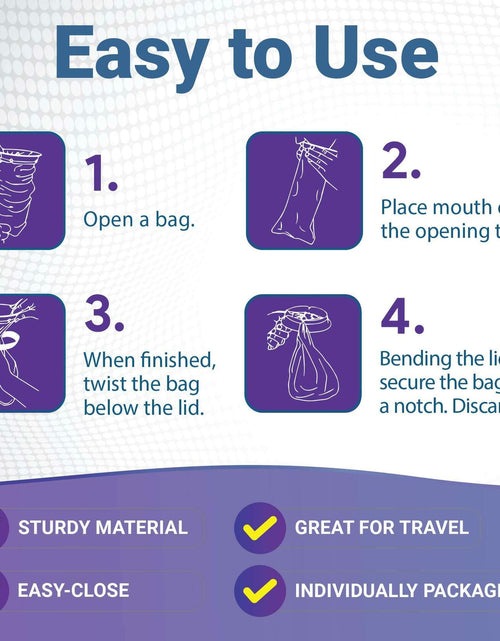 Load image into Gallery viewer, WECARE Kids Vomit Bags 5 Pack Disposable Leak Proof Self Sealing Monster Print
