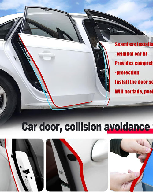Load image into Gallery viewer, Car Door Protector Edge Guards 16FT Universal Rubber Seal U Shape Trim Red
