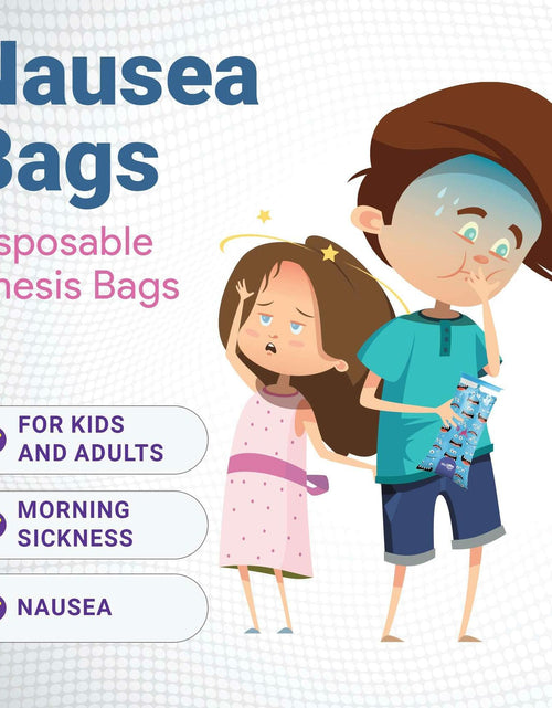 Load image into Gallery viewer, WECARE Kids Vomit Bags 5 Pack Disposable Leak Proof Self Sealing Monster Print
