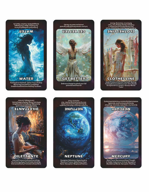 Load image into Gallery viewer, ZHQGYN Spiritual Symbol Oracle Cards Deck for Beginners Life &amp; Psychology
