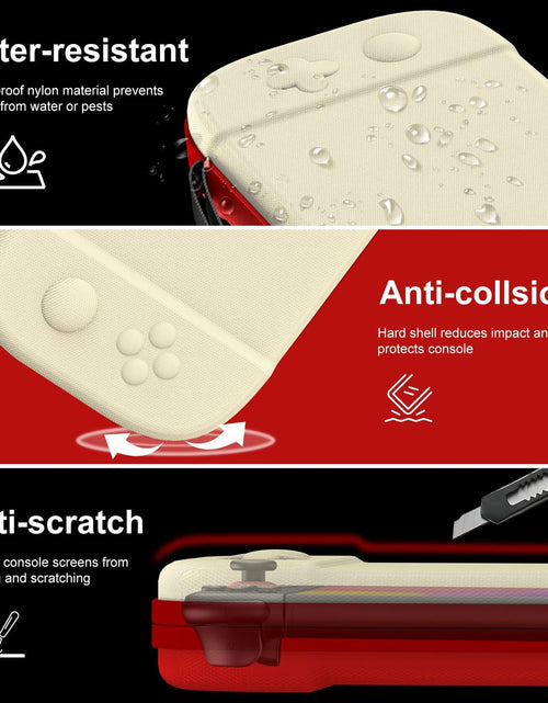 Load image into Gallery viewer, STARTRC GAMES Slim Hard Shell Carrying Case for Nintendo Switch 2 White &amp; Red
