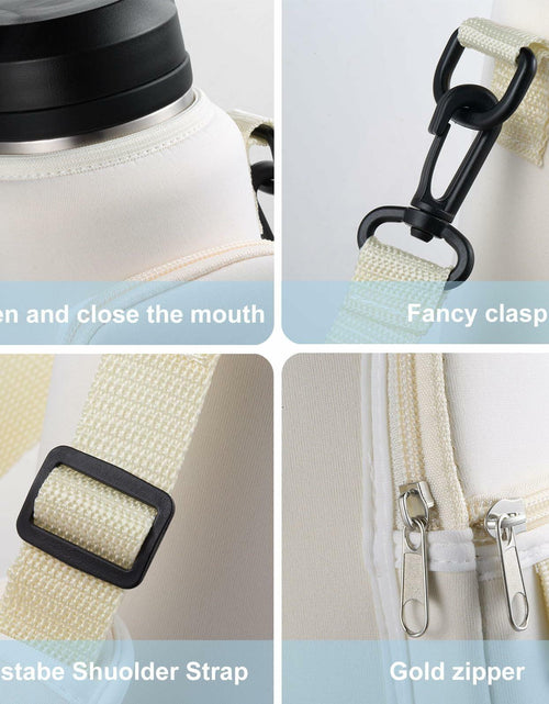 Load image into Gallery viewer, RRegeny Water Bottle Holder Strap for Hydroflask 32oz 40oz Cream Polyester
