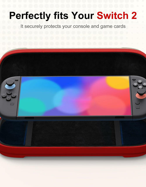 Load image into Gallery viewer, STARTRC GAMES Slim Hard Shell Carrying Case for Nintendo Switch 2 White &amp; Red
