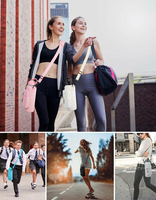 Load image into Gallery viewer, RRegeny Water Bottle Holder Strap for Hydroflask 32oz 40oz Cream Polyester
