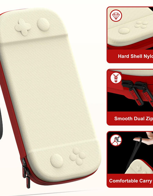 Load image into Gallery viewer, STARTRC GAMES Slim Hard Shell Carrying Case for Nintendo Switch 2 White &amp; Red
