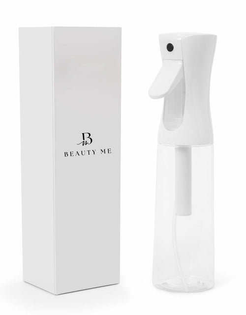 Load image into Gallery viewer, BEAUTY ME Continuous Mist Spray Bottle 10.1oz White Fine Mist Sprayer
